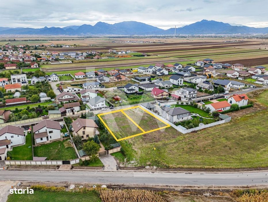 Teren de vanzare, 825 sau 1650 mp, Harman, zona centrala, intravilan,