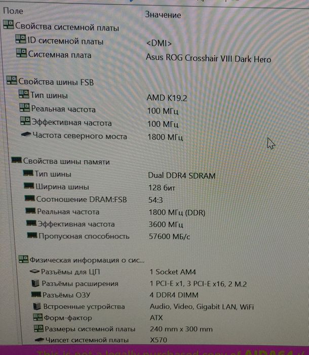 Ryzen 9 5950x+X570 Asus ROG CrossHair Dark Hero VIII