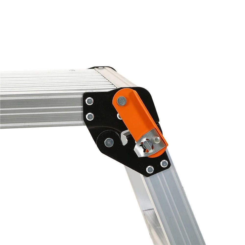 Единична телескопична стълба алуминиева ROTOR KME1038C, 3.8 m