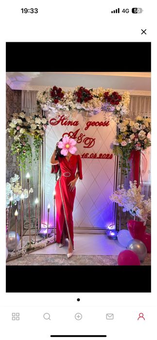 Красное платья 1