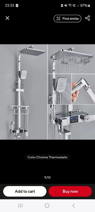 Coloana de Dus Smart, Display LED