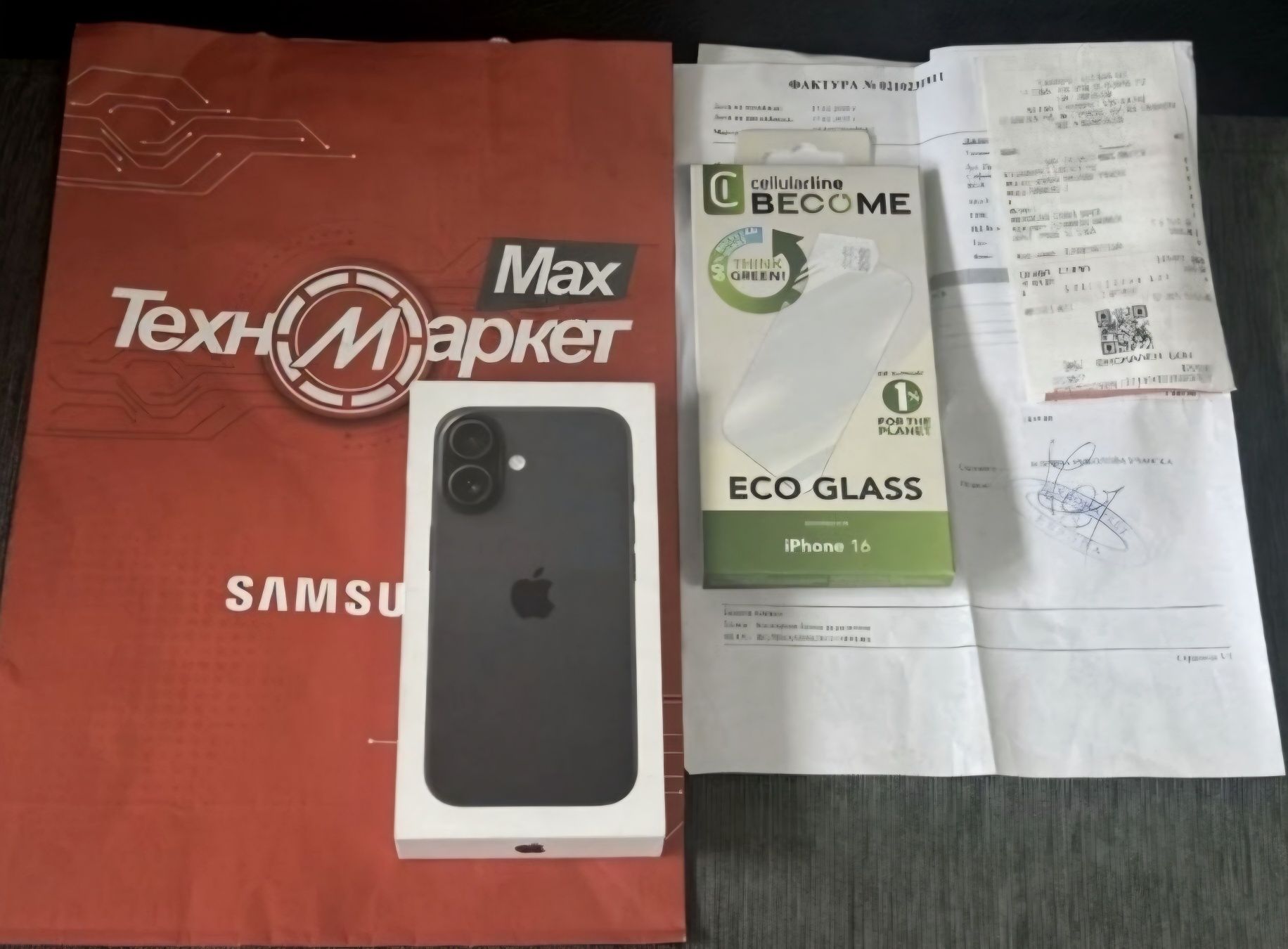ЗАПЕЧАТАН 128GB iPhone 16 Гаранция Техномаркет 2027 г. Black / Черен
