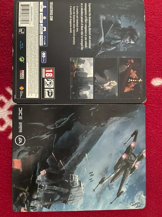 2 x jocuri ps4 steelbook star wars battlefront & the last of us part 2