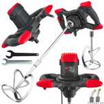 Malaxor electric, mixer mortar, amestecator 2650W, 0-900 rpm, Red