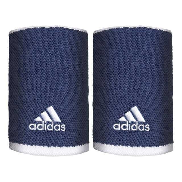 Adidas Wristband large -Dark Blue, White - protectie incheietura tenis