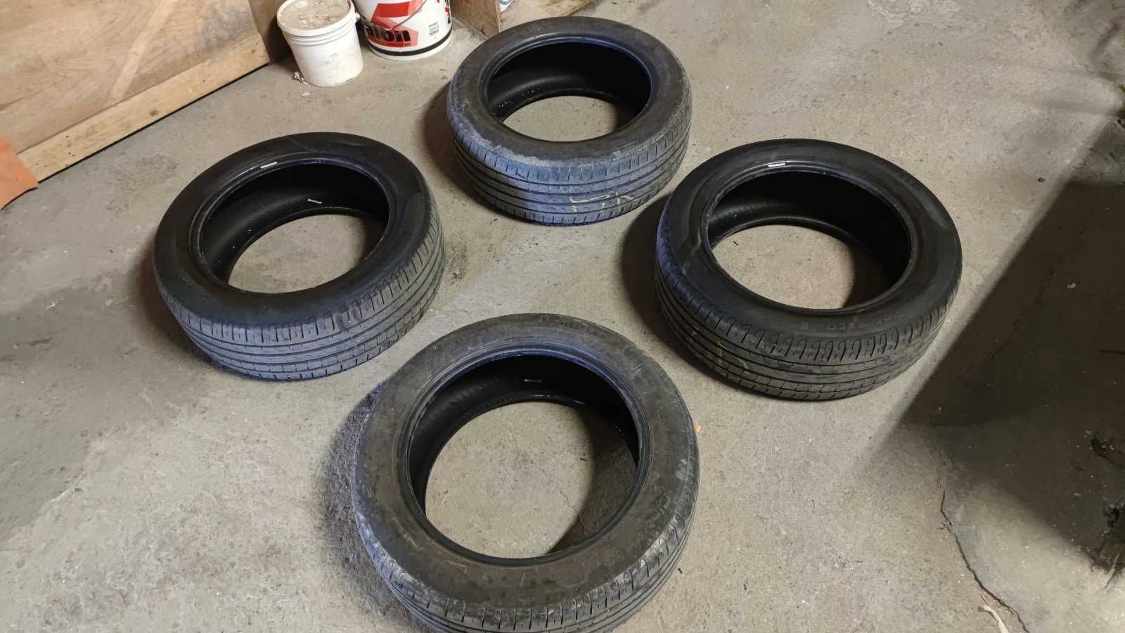 4 броя летни гуми 215/55 R17 PIRELLI CINTURATO P7 94W Dot 0320 4,3мм