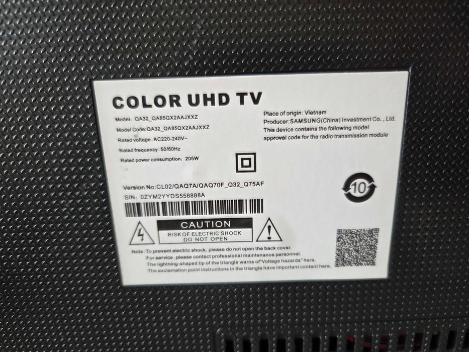 Телевизор 32 (81см) Samsung смарт QA32_QA85QX2AAJXXZ