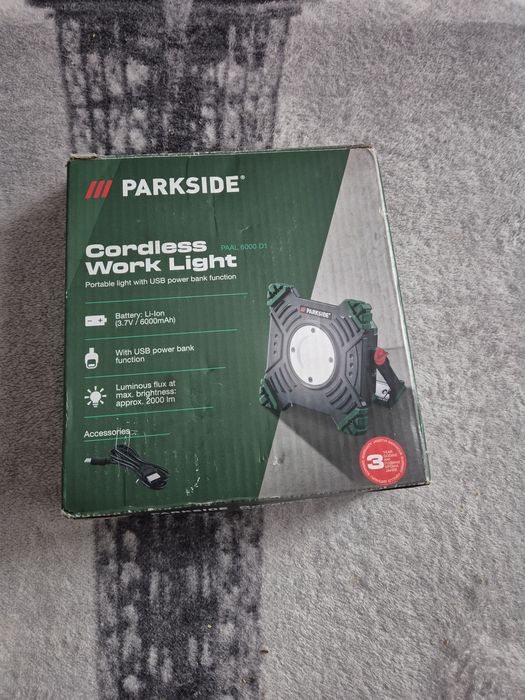 Lampa de lucru portabilă Parkside noua