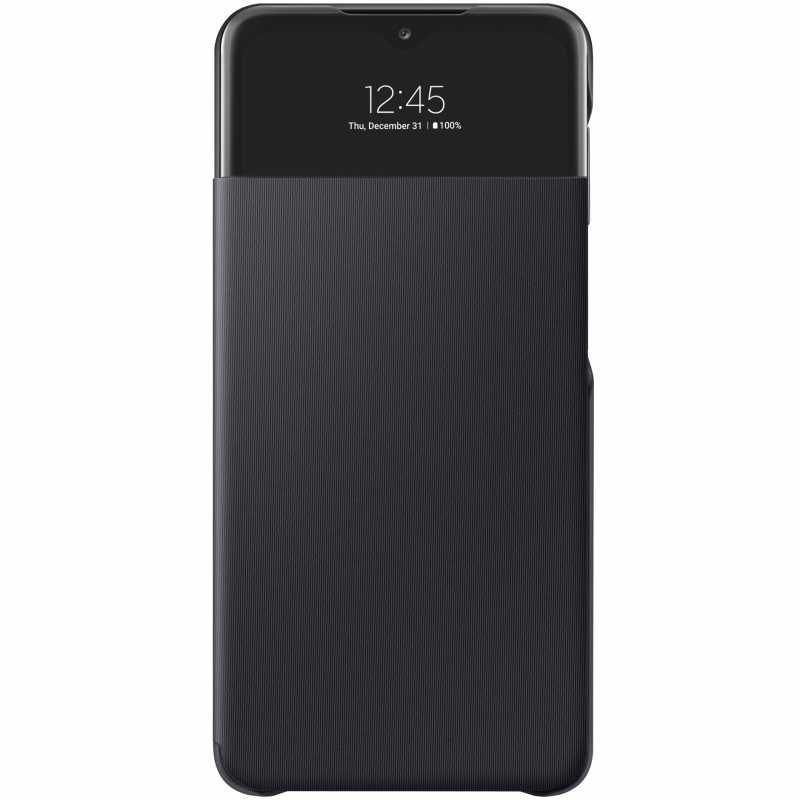 Husa Samsung Galaxy A32 5G Smart S View Wallet Cover Black tip carte