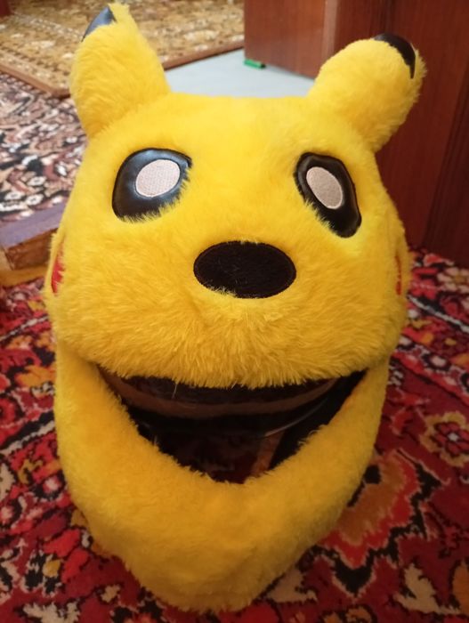 Шлем каска с чехлом пикачу