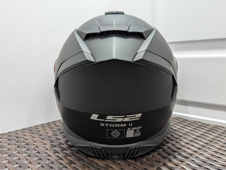 Casca moto LS2 Storm II, marime S si M + pinlock, cu ochelari de soare