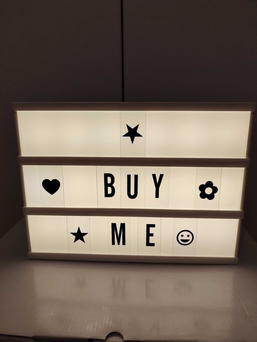 Lampa led & litere 31x5x22.5cm