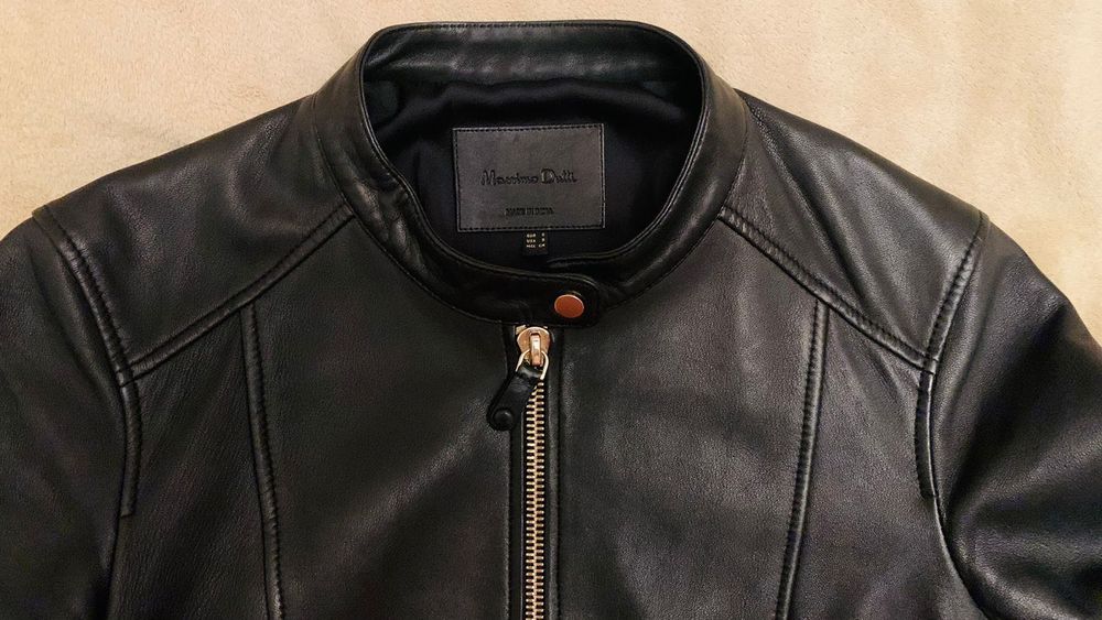 Продам кожаную куртку Massimo Dutti