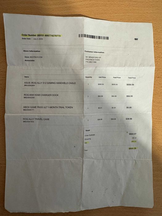 Asus ROG Ally Z1 Extreme + Оригинални аксесоари