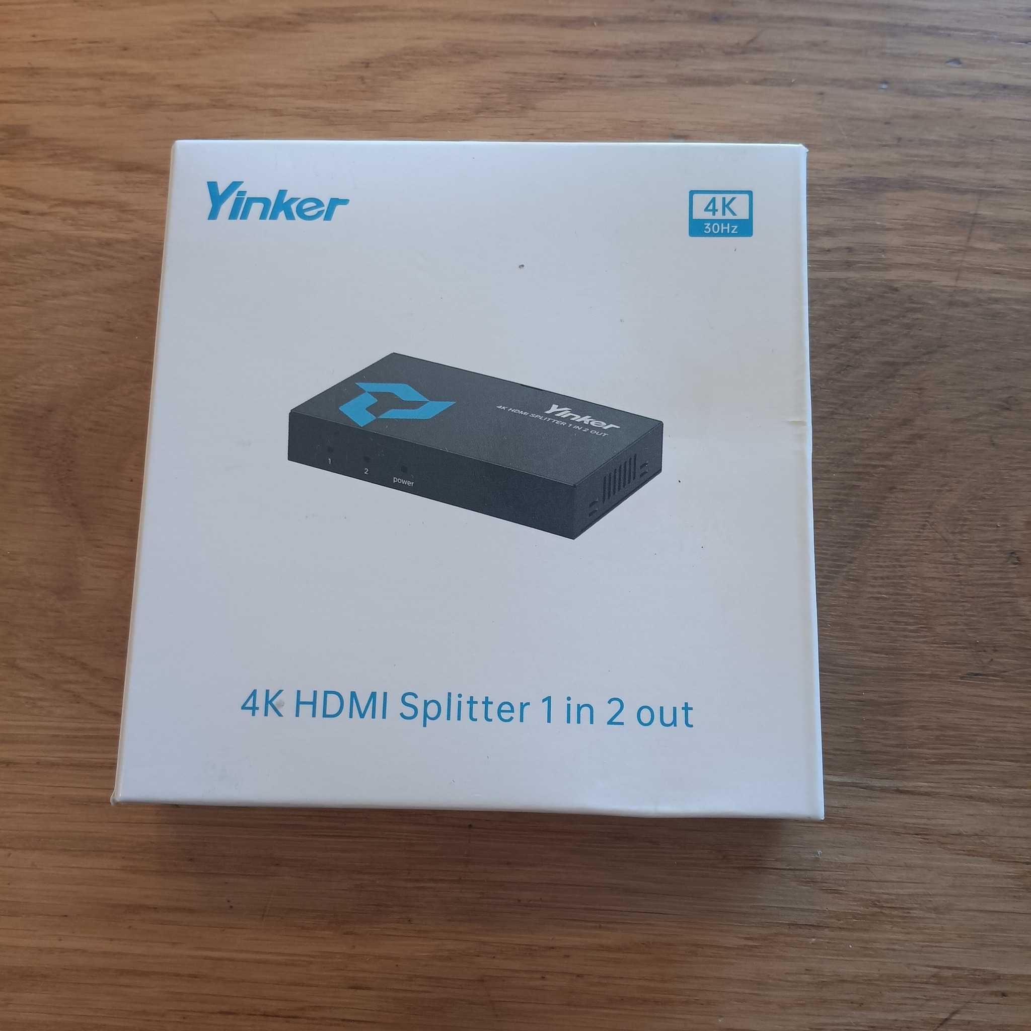 НОВ! HDMI разклонител, сплитер 1 вход към 2 изхода,4K,PS4 Xbox лаптоп
