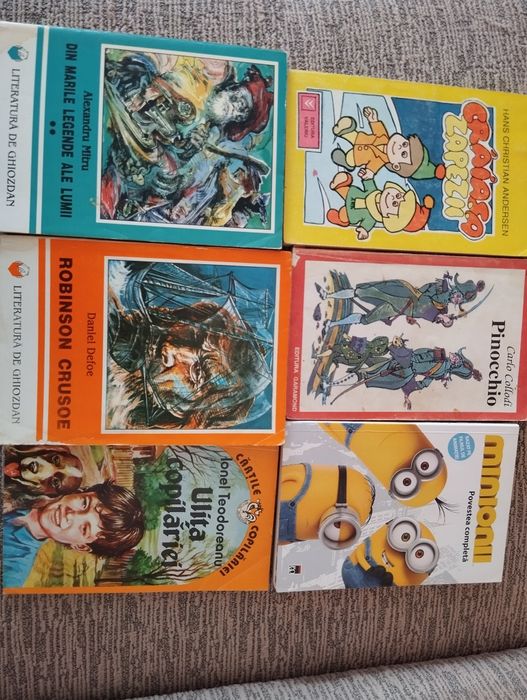 Lot cărți (Minionii,Robinson Crusoe etc)
