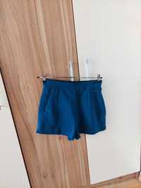 H&M нови дамски сини къси панталони в размер 38 (S)