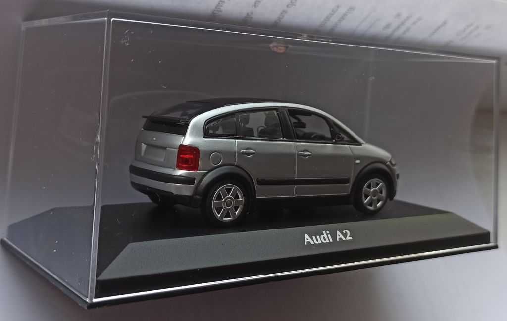 Macheta Audi A2 (8Z) 2000 silver/gri - Minichamps 1/43