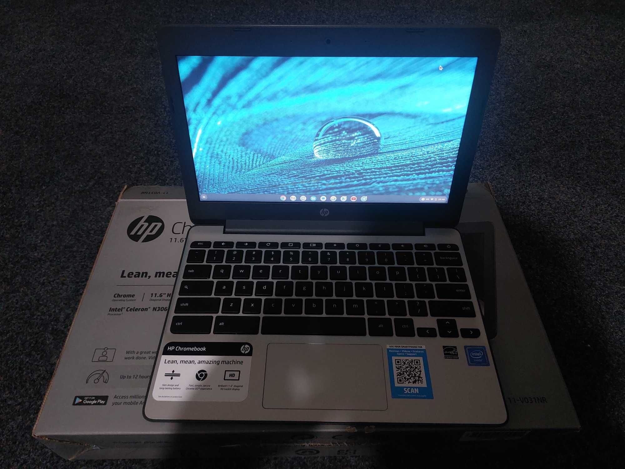 hp Chromebook 11.6" HD Dioganal Display