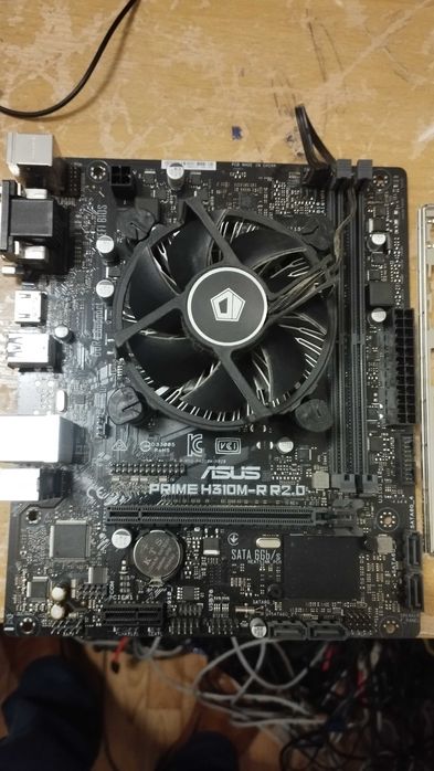 материнская плата asus prime h310m-r r2.0 с проц core i3