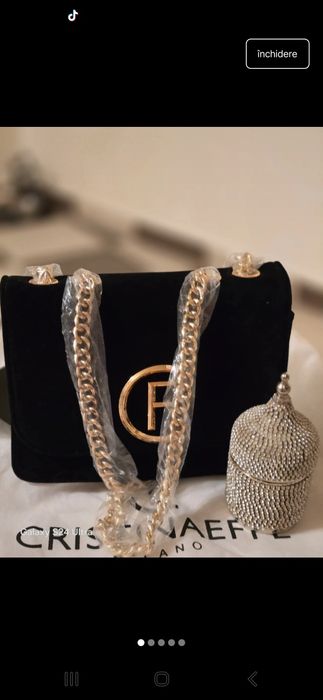 Geanta catifea Cristinaeffe