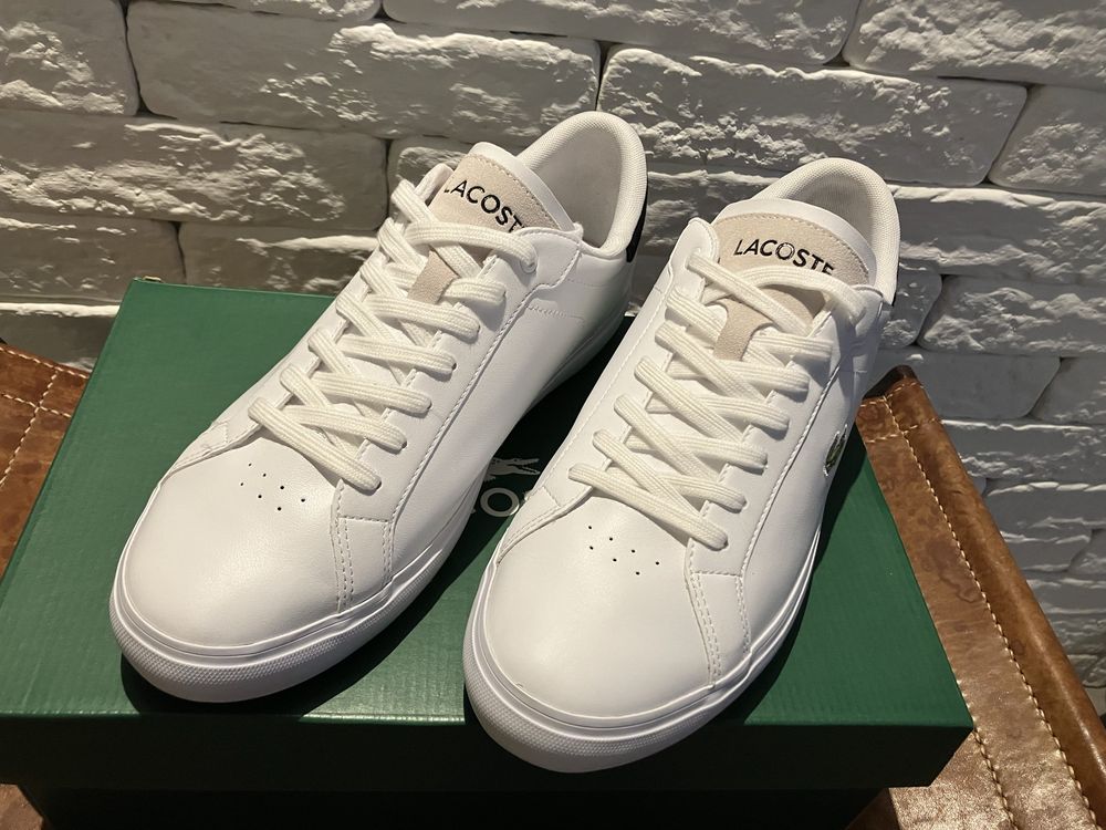 Кожени маратонки Lacoste Powercourt Logo Tongue Leather