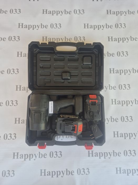 Строительный фен с  2 аккумулятором