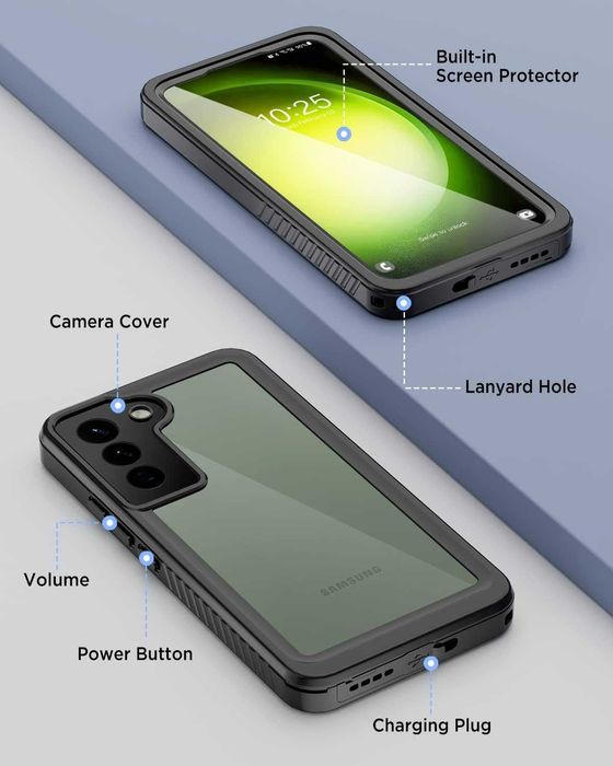 Husa subacvatica IP68 Samsung S24+/S23 Ultra/S23/S22 Ultra - NEGRU