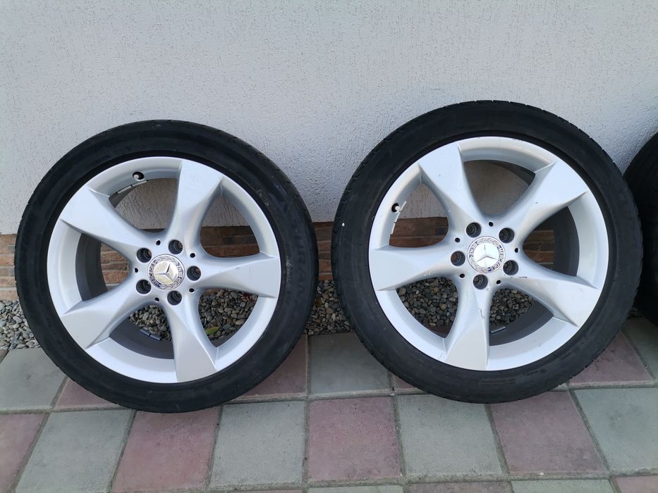 Jante Aliaj 5x112 r17 Mercedes +anvelope vara 225/45r17