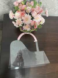 Прозрачные сумки для цветов