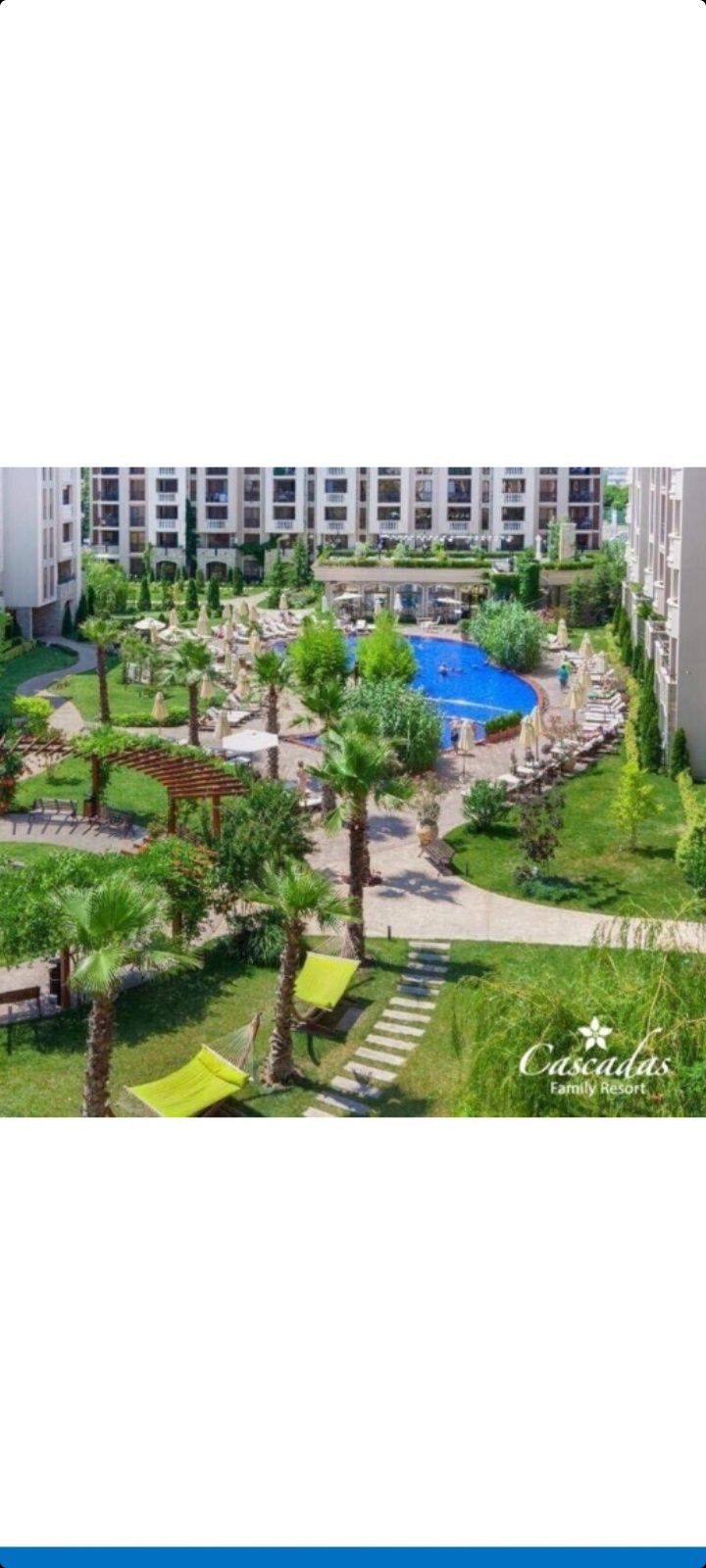 Апартаменти под наем в к-с Cascadas Family Resort. Слънчев Бряг.