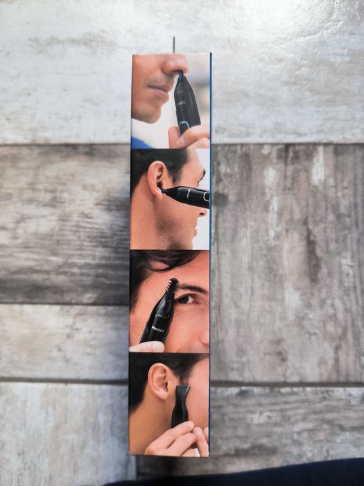 Тример PHILIPS за нос, уши и вежди за мокра и суха употреба - НОВ