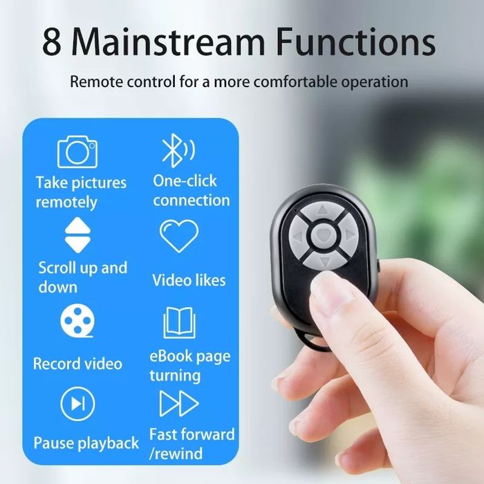 Telecomanda Tik Tok  Bluetooth  Control Camera Timer Negru