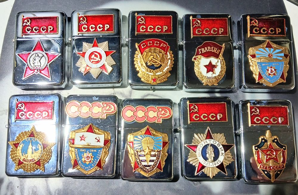 запалки,табакери СССР символика