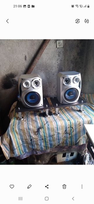 Tv panasonic cu dvd tip statie și boxe