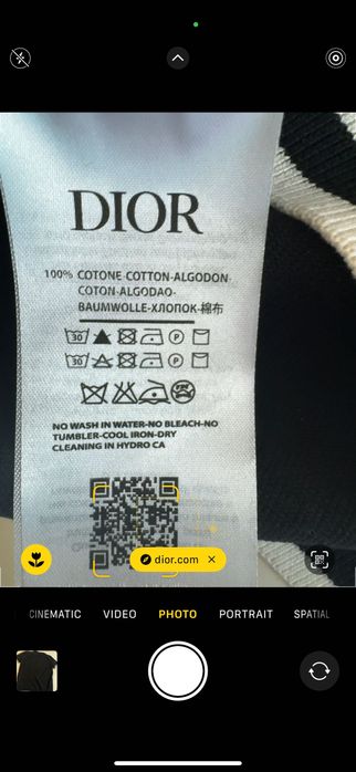 Dior-Автентична чисто нова мъжка тениска Л размер