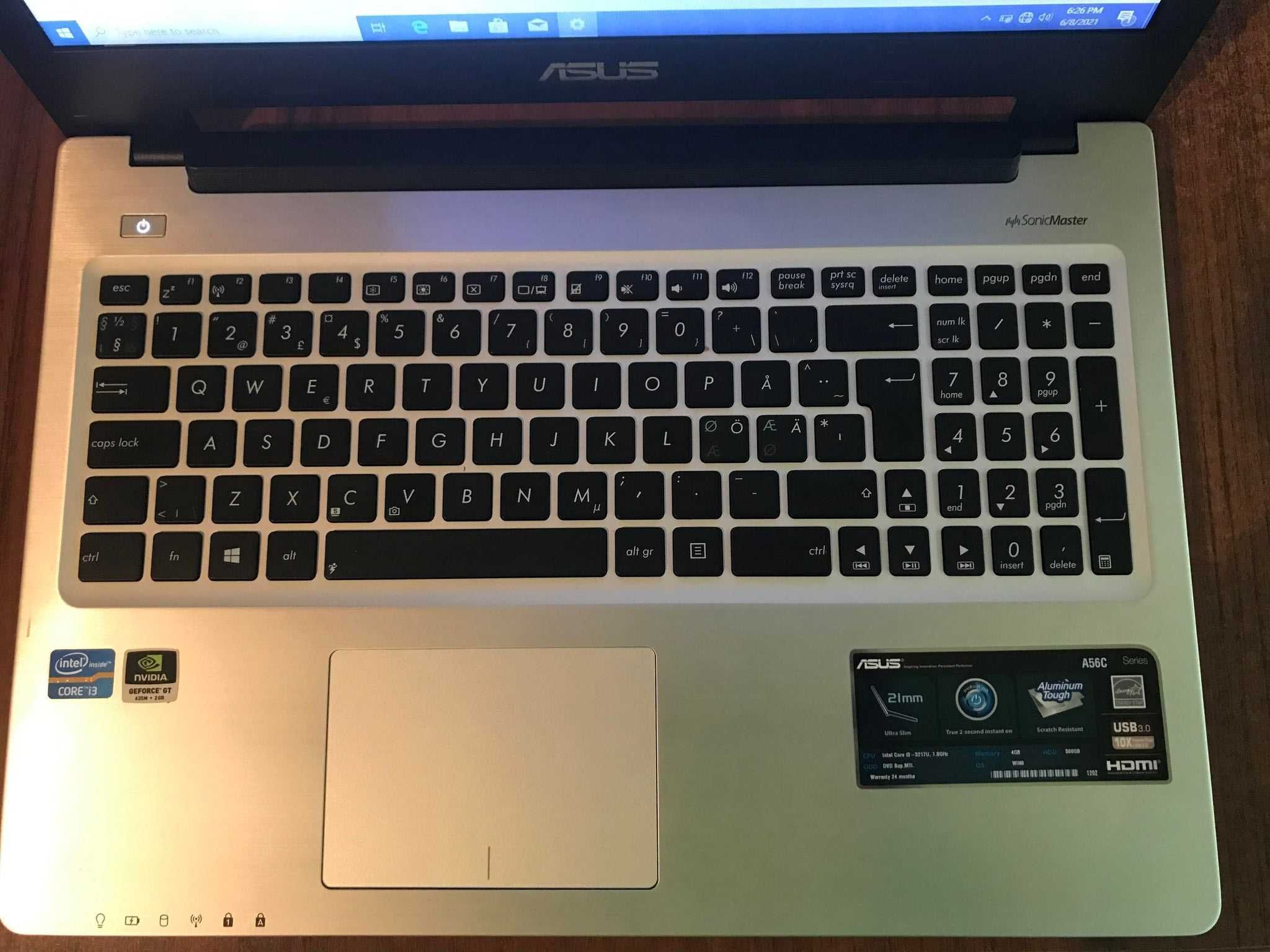 Asus A56C + iPad A1396