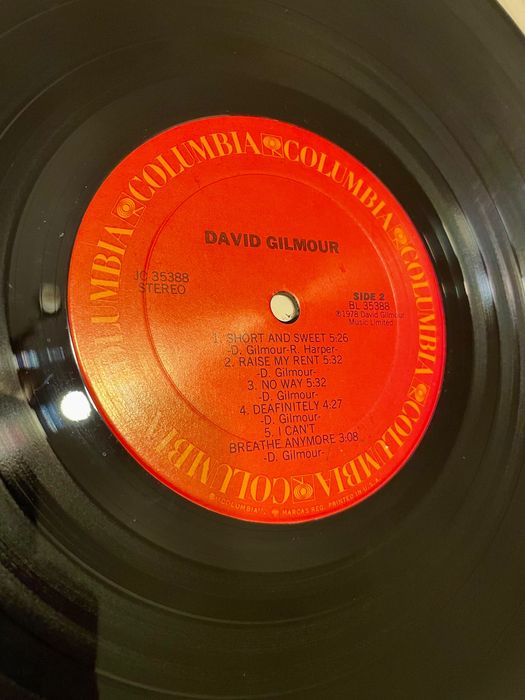 The Cure, Pink Floyd, David Gilmour грамофонна плоча, винил