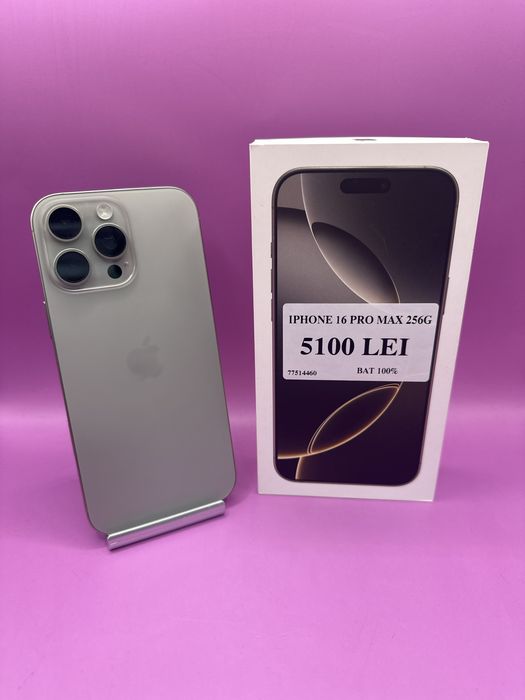 Iphone 16 PRO MAX 256Gb • Matei Amanet Crangasi• 77514