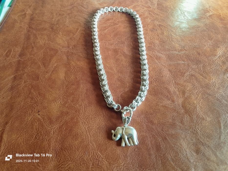 Сребърен Синджир със Слонче-95грама