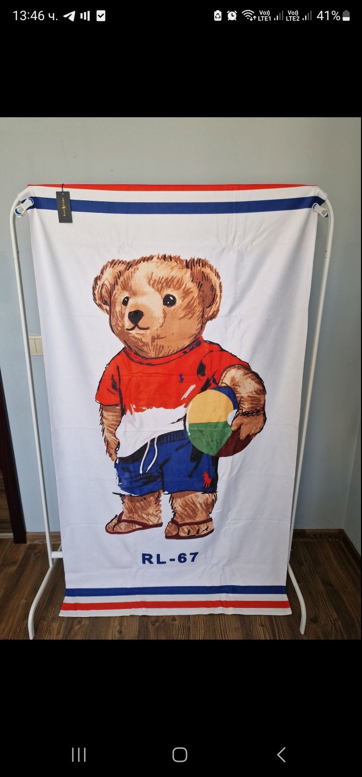 Страхотна плажна хавлия POLO RALPH LAUREN голям размер