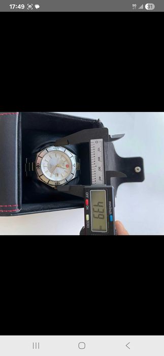 Ceas Swiss Hanowa geam safir (premium la preț ofertă) urgent