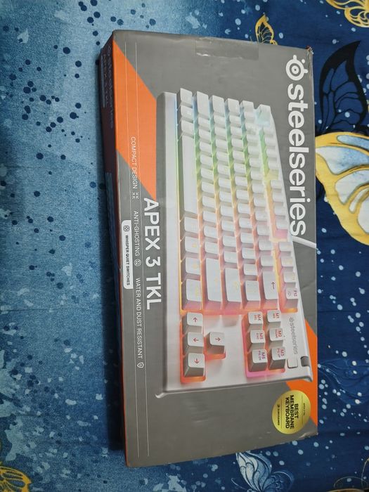 Tastatura Gaming Steelseries Apex 3 TKL Noua, Alba, USB