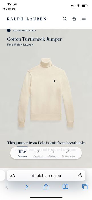 Ralph Lauren поло памучен пуловер М