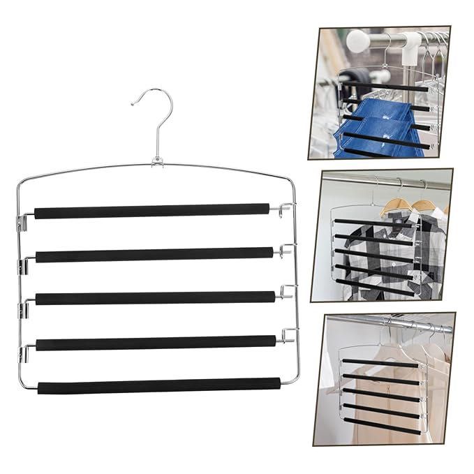 Многослойная вешалка для брюк, экономит место в шкафу i18