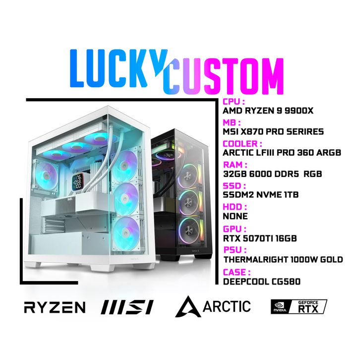 [НОВЫЕ] MSI X870 Ryzen 9 9900X DDR5 32Gb RTX5070Ti 16Gb