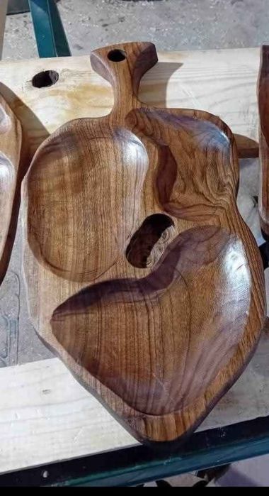 Platou servire rustic din lemn