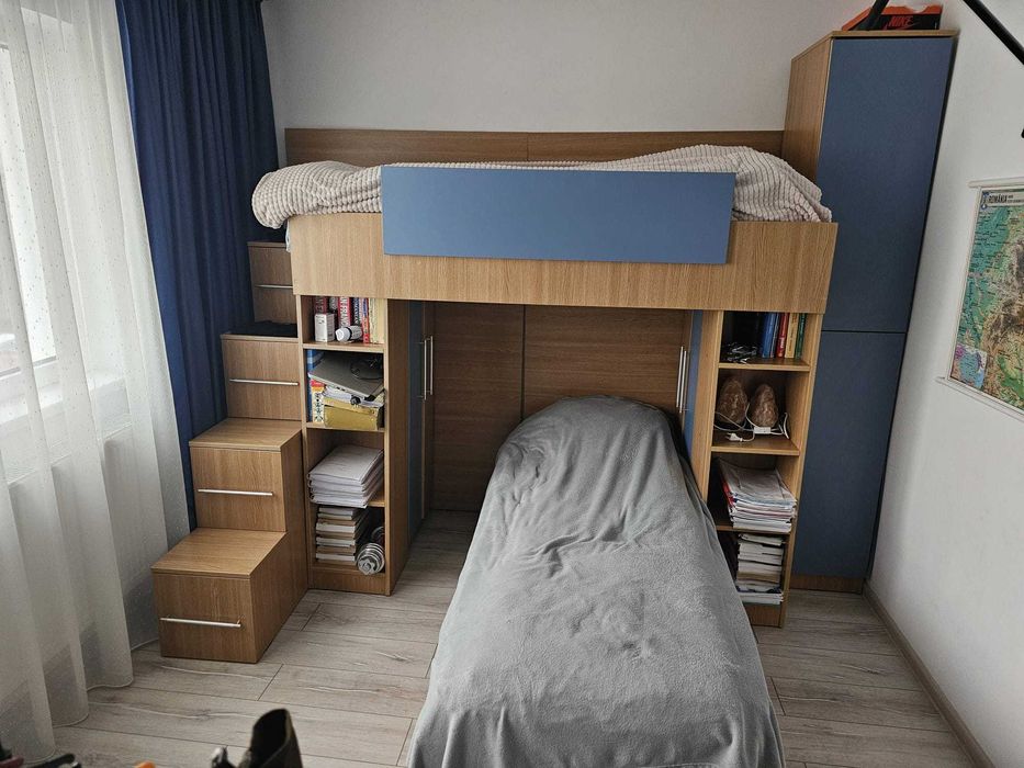 Vand dormitor copii cu paturi suprapuse