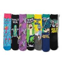 Happy socks-Mad socks-Rick and Morty-луди,весели,цветни,шарени чорапи