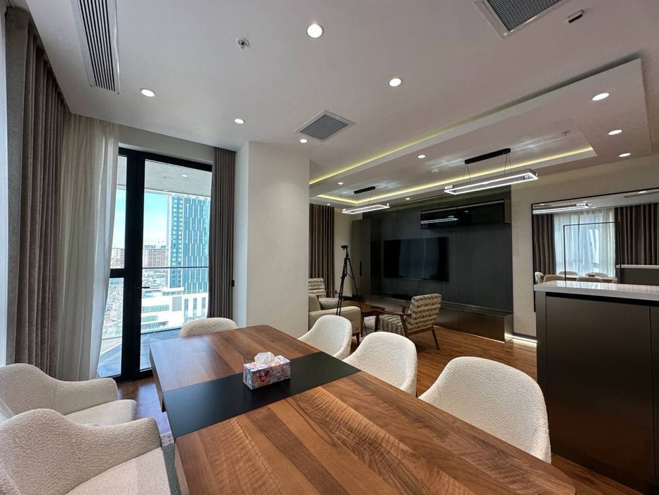 Ташкент сити! 3х комнатная квартира 105м2! Новая! Авторский ремонт!